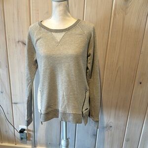 Gray Marc New York performance sweatshirt with side zippers